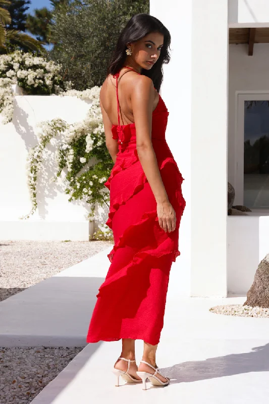 What A Beauty Maxi Dress Red