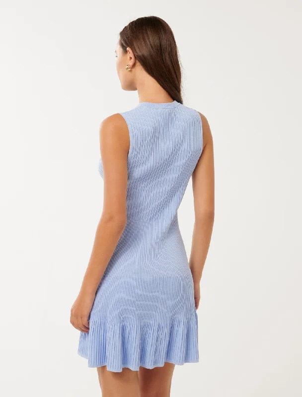 Andrea Sleeveless Knit Mini Dress