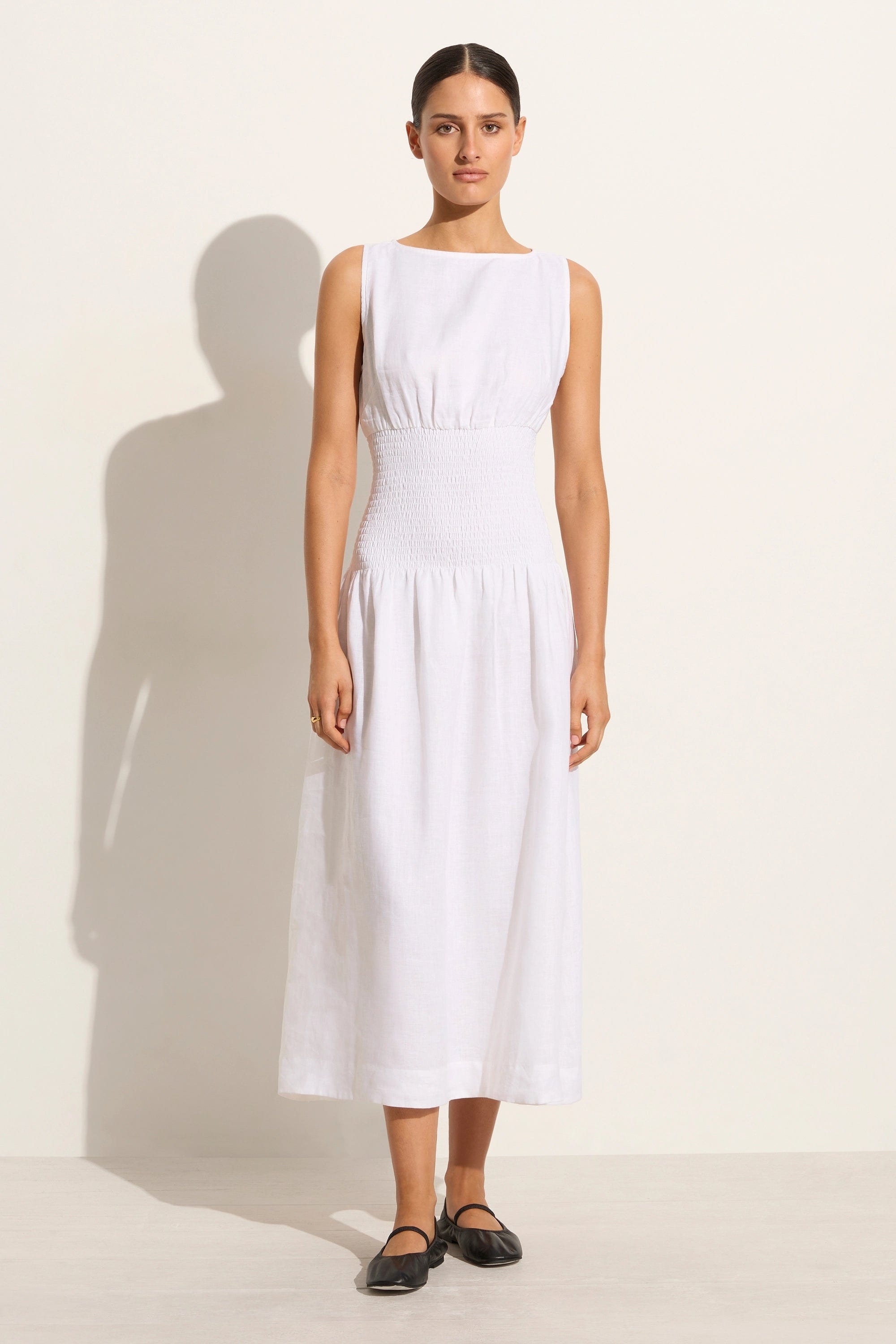 La Canella Midi Dress White - Final Sale