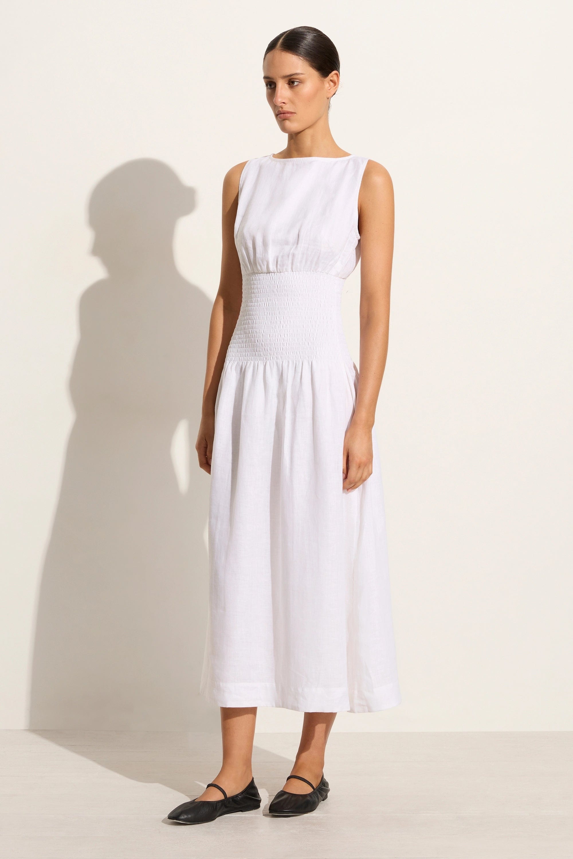 La Canella Midi Dress White - Final Sale