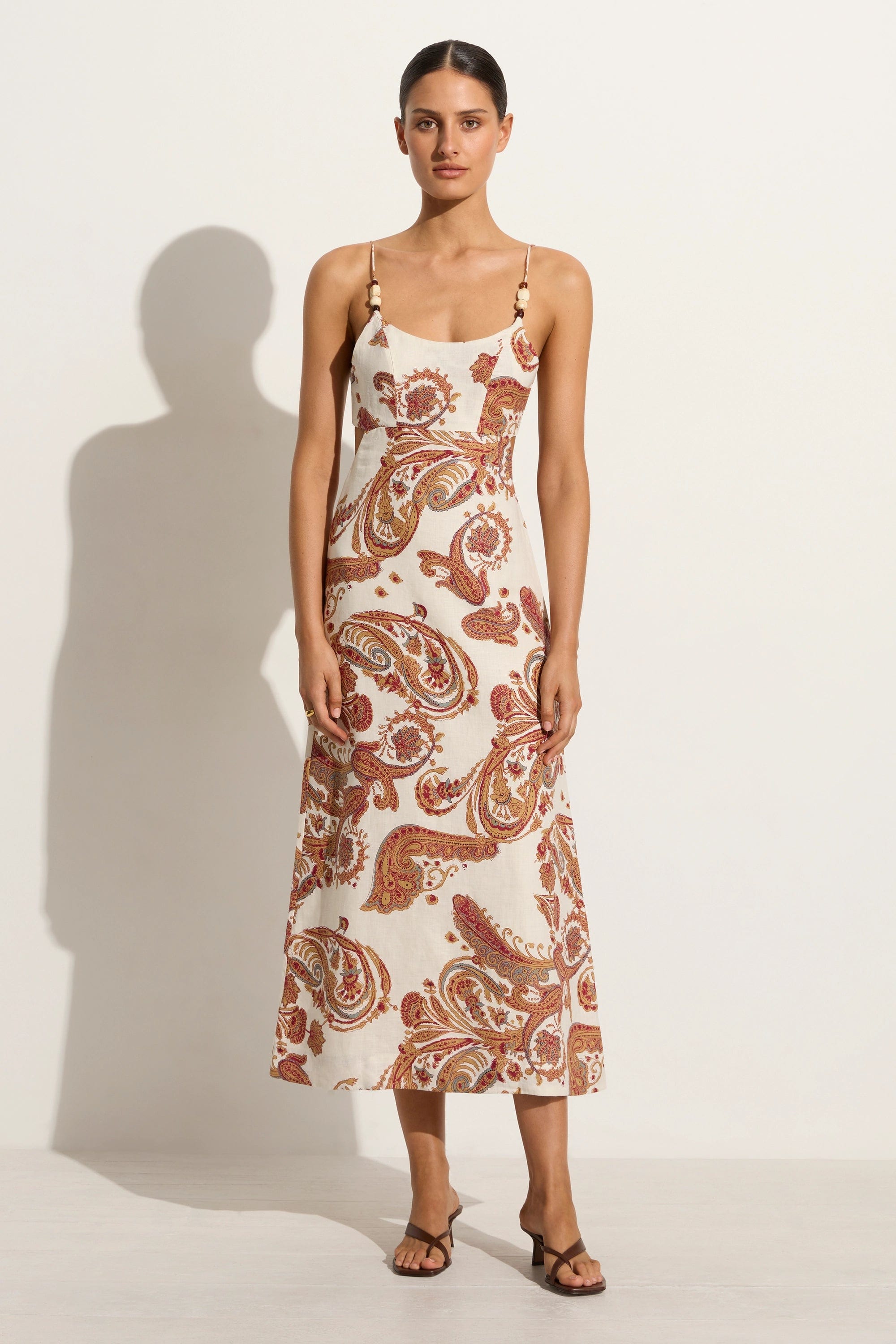 Regina Midi Dress Alessia Paisley