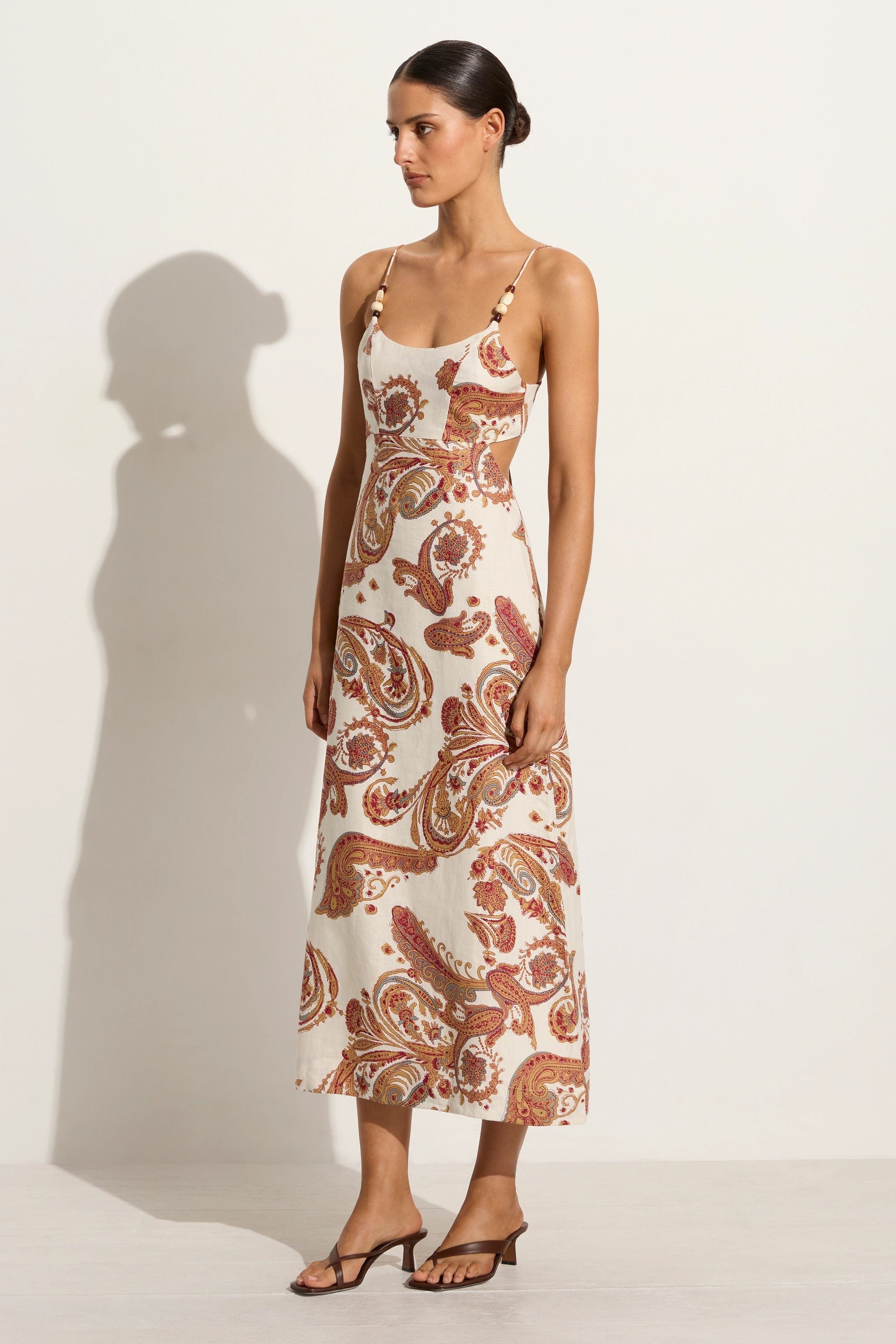 Regina Midi Dress Alessia Paisley