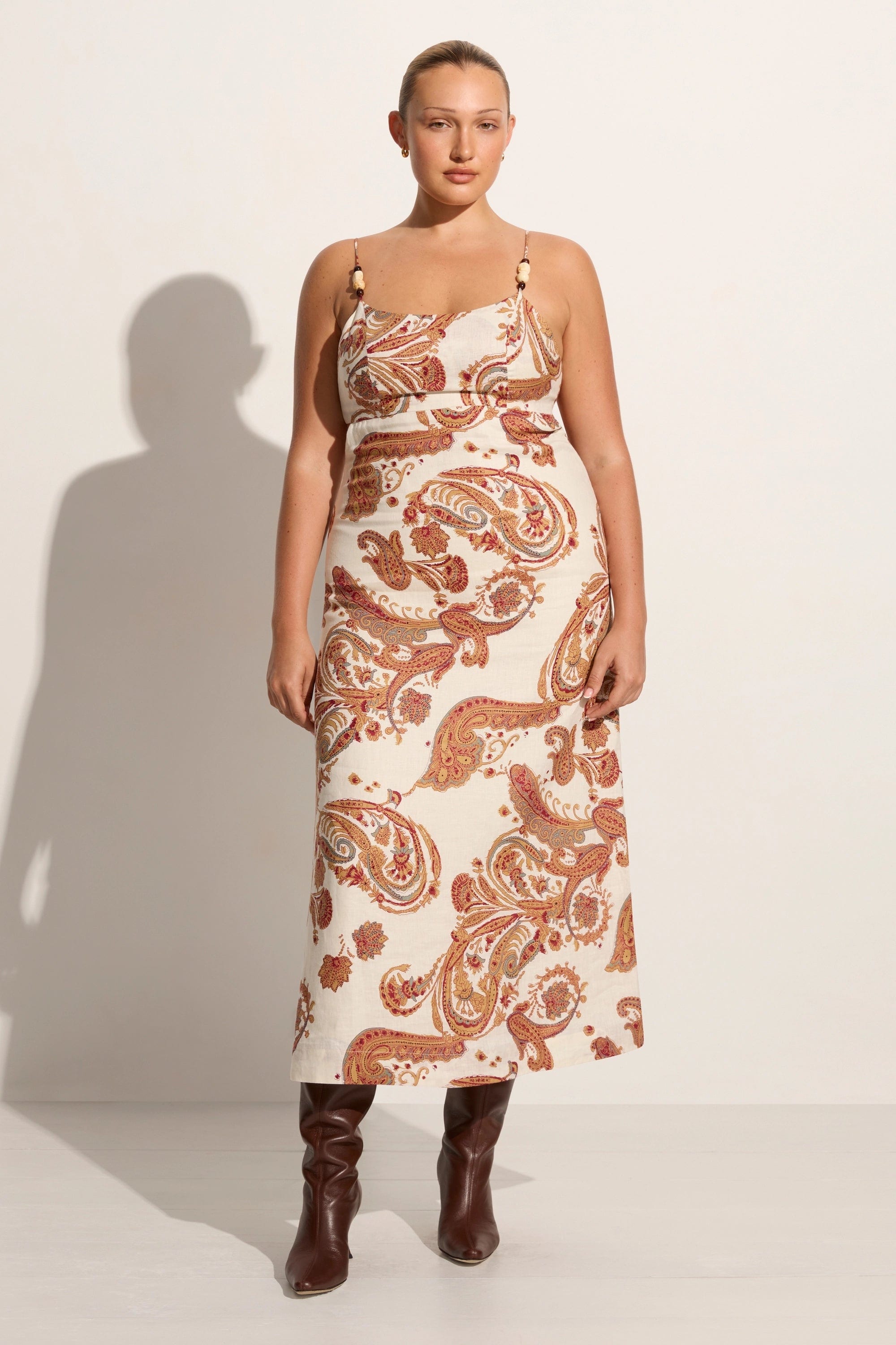 Regina Midi Dress Alessia Paisley